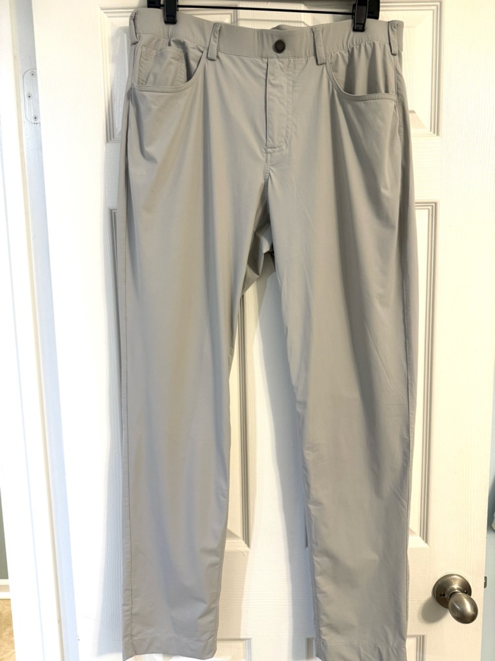 Men's Redvanly Light Gray Performance Pants - Large